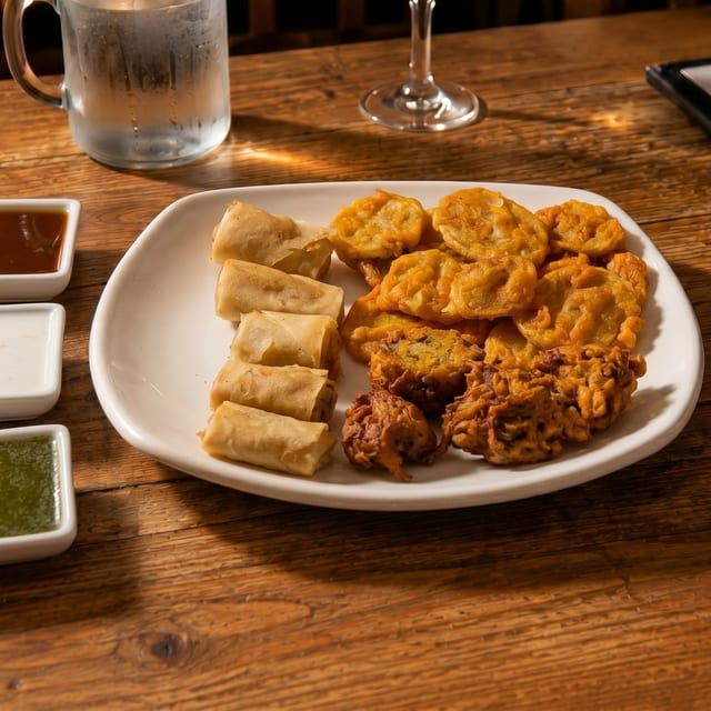 3. Assorted Vegetable Fritters.